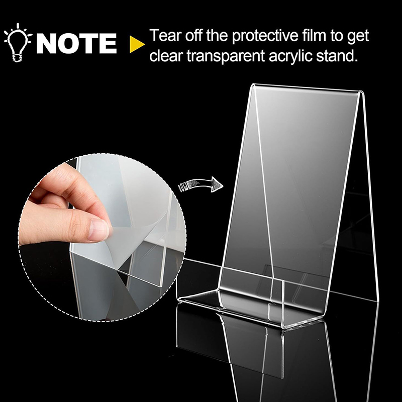 Clear Acrylic Book Stand Holder - Présentoir en acrylique transparent, support d'affichage