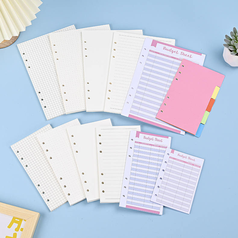 A5 Spiral Dotted Grid Notebook - Recharge de carnet de notes à