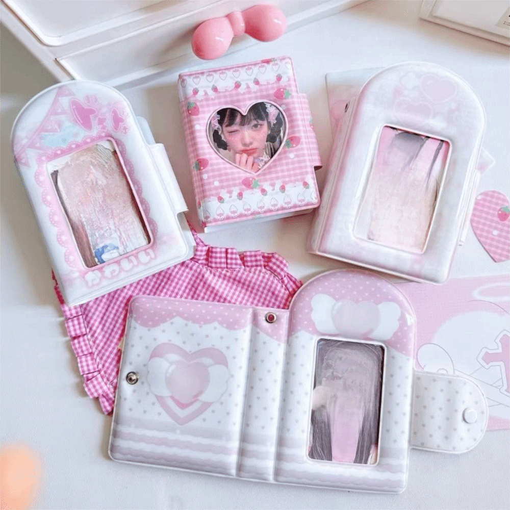 Kpop Photo Card Binder 3 Inch - Album de rangement pour photocards mignon