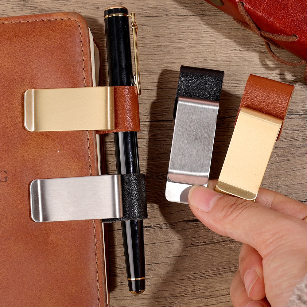 Vintage Leather Journal Notebook - Porte-stylo vintage en cuir fait main