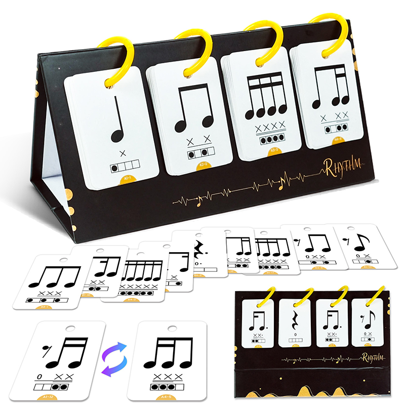 Blank Sheet Music Notebook - 【Y】72 cartes d'apprentissage musical pour l'éveil