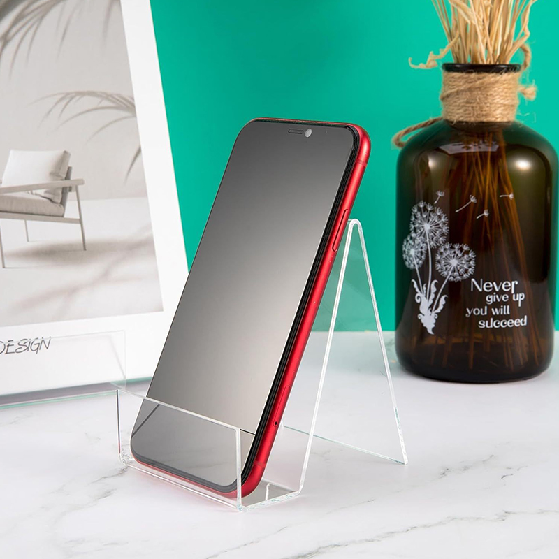 Clear Acrylic Book Stand Holder - Présentoir de Magazines, Support de Bandes