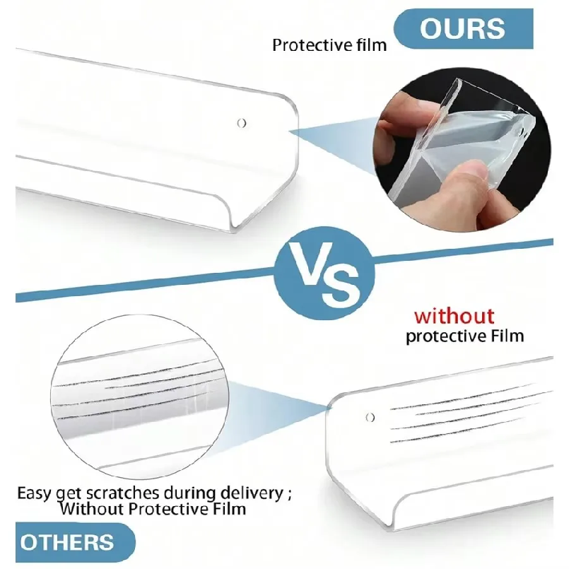 Lot de 2 étagères murales flot - Clear Acrylic Book Stand Holder avis et prix