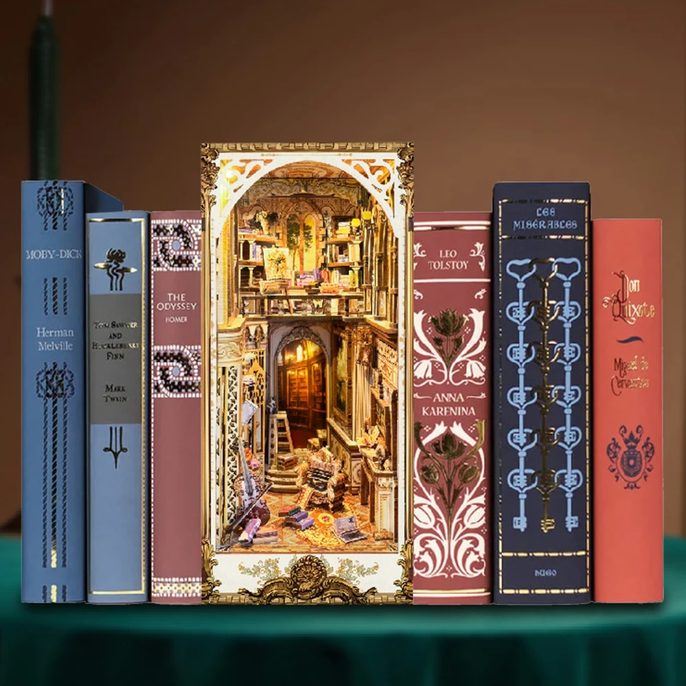 Analyste de modèles miniatures - Diy Wooden Book Nook Kit Shelf Insert avis et prix