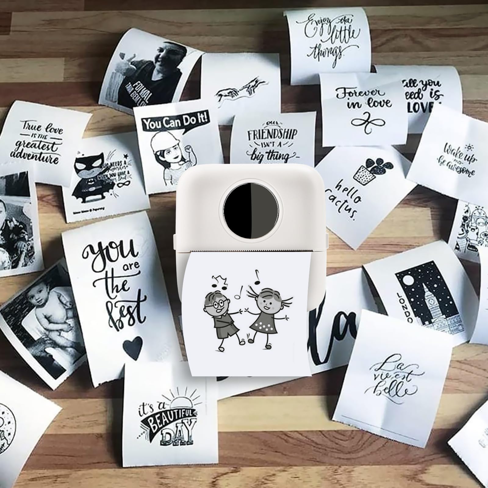 10 rouleaux de papier d'impres - Mini Pocket Thermal Printer Paper Roll avis et prix