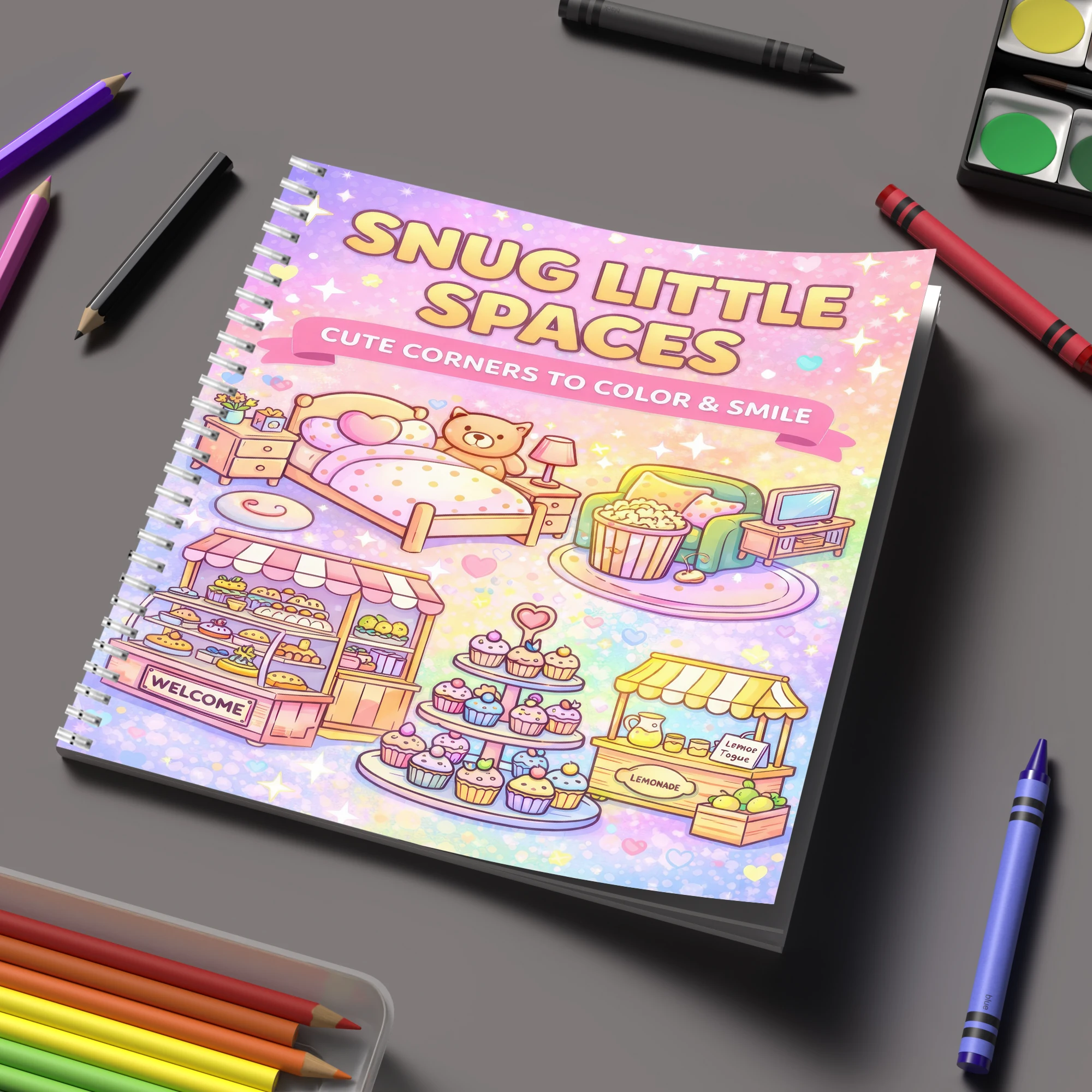 Livre de coloriage Little Spac - Adult Coloring Book Stress Relief avis et prix