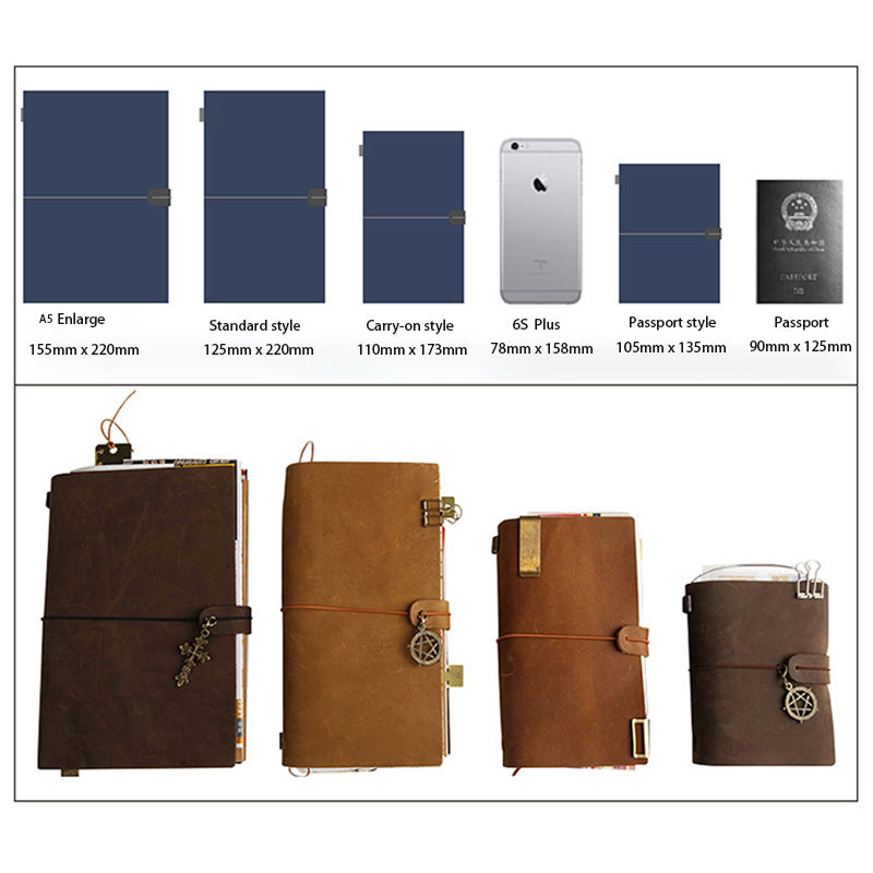 Cahier de couverture en cuir r - Vintage Leather Journal Notebook avis et prix