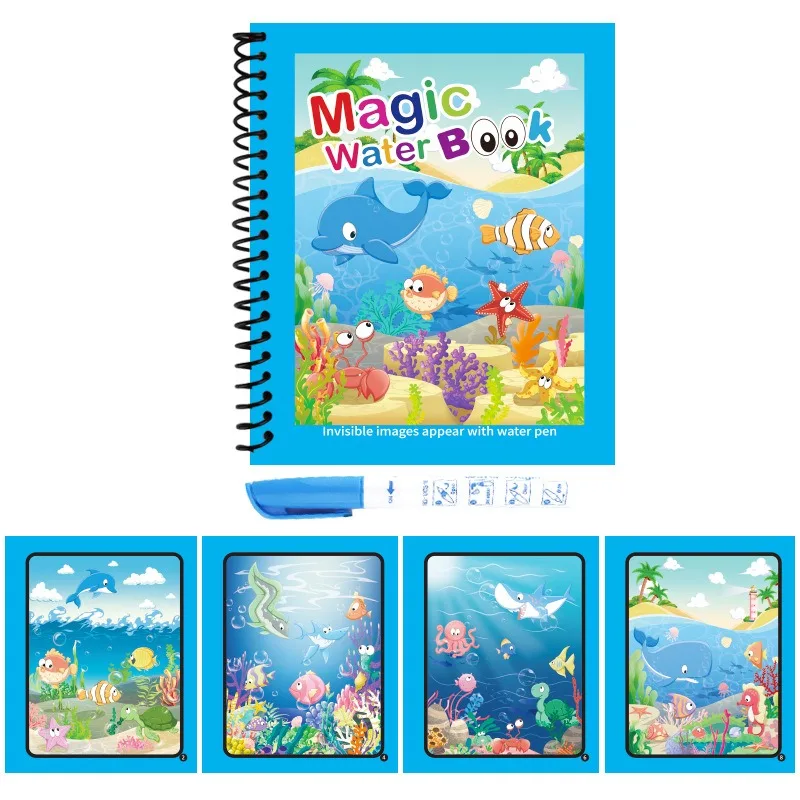 Livre d'eau magique réutilisab - Reusable Water Magic Coloring Book avis et prix