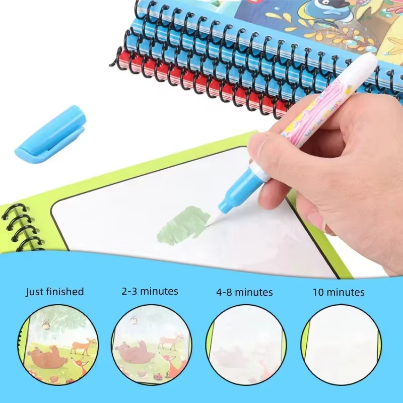 Livre de dessin magique à l'ea - Reusable Water Magic Coloring Book avis et prix