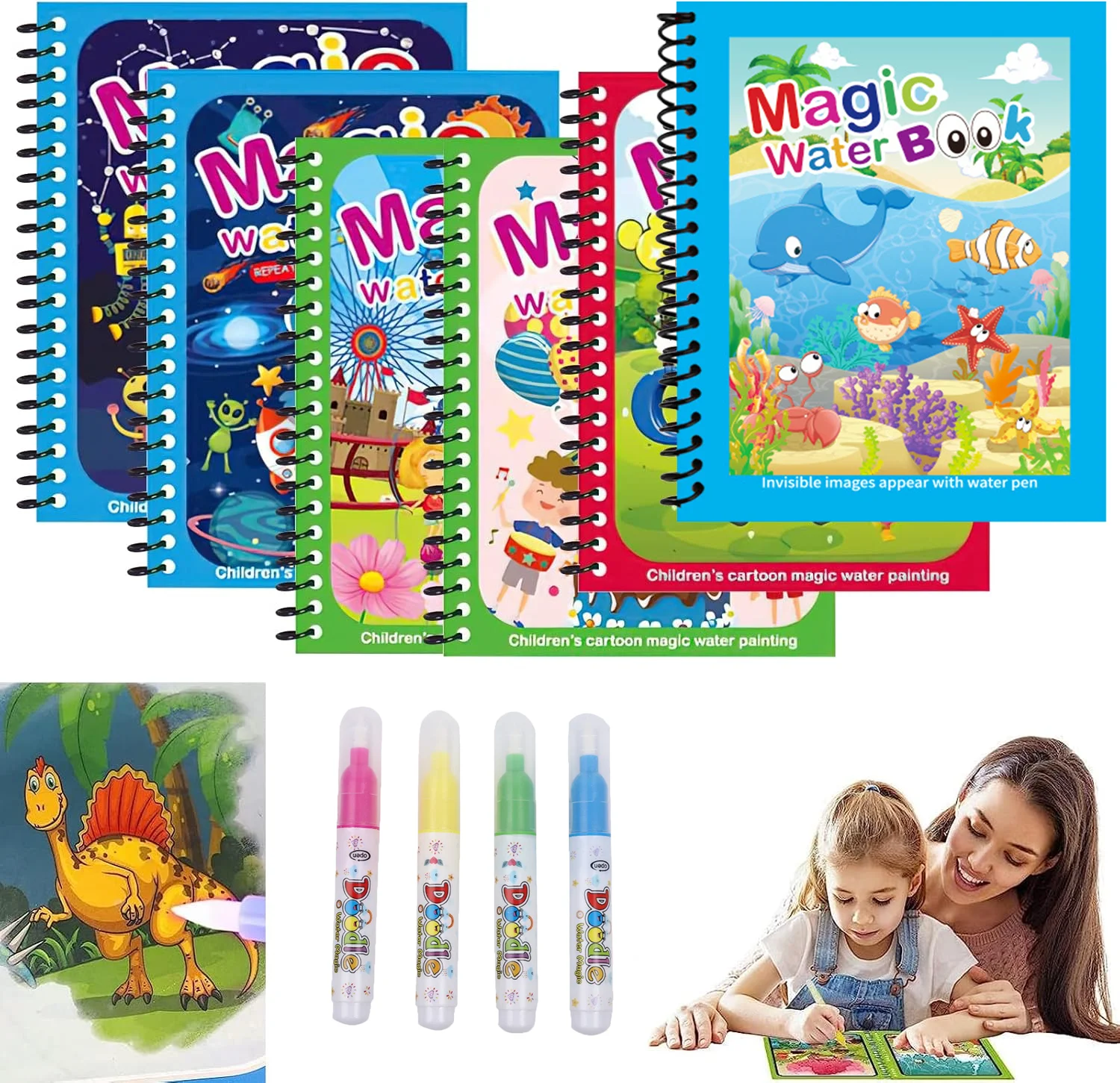 Livre de coloriage réutilisabl - Reusable Water Magic Coloring Book avis et prix