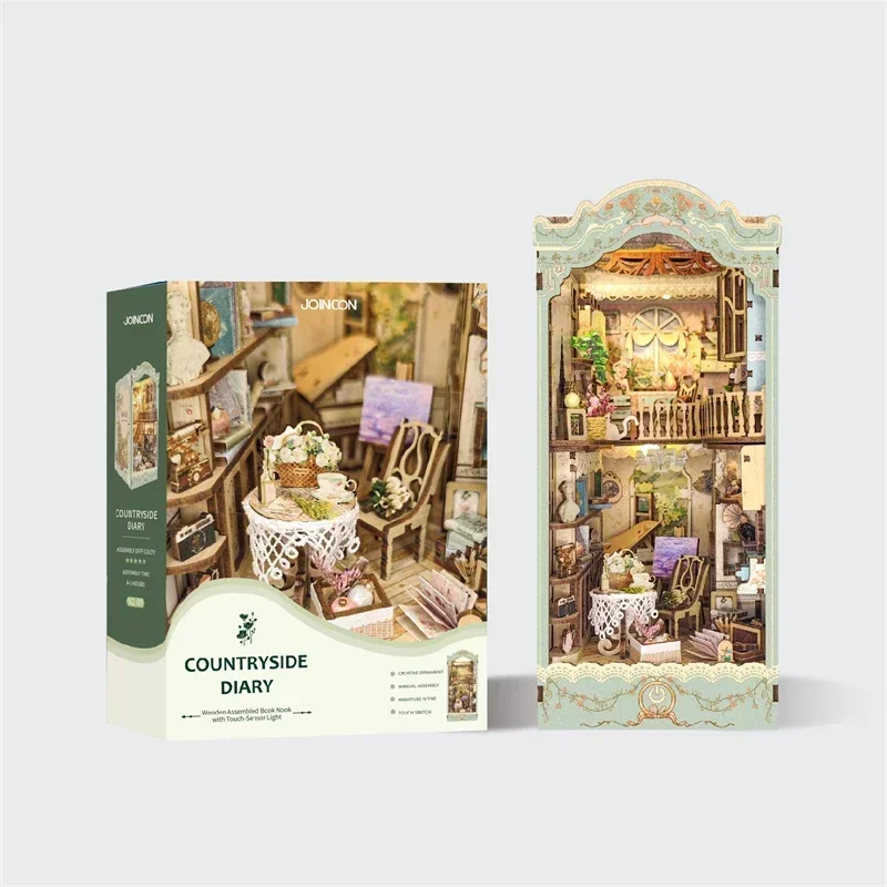 Serre-livres en bois pour jour - Diy Wooden Book Nook Kit Shelf Insert avis et prix