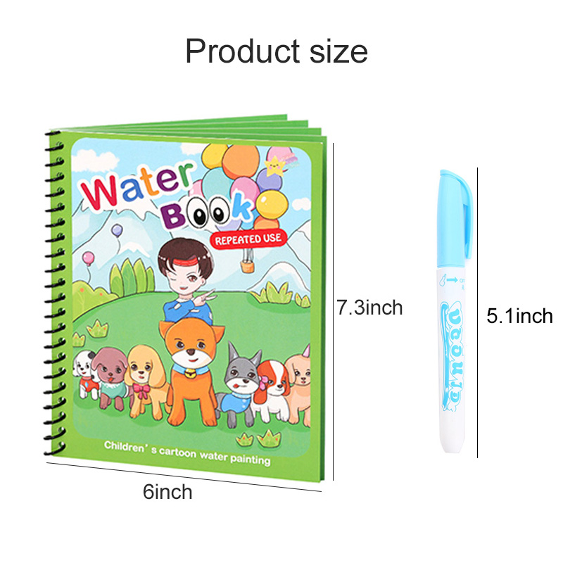 Livre magique à l'eau avec sty - Reusable Water Magic Coloring Book avis et prix