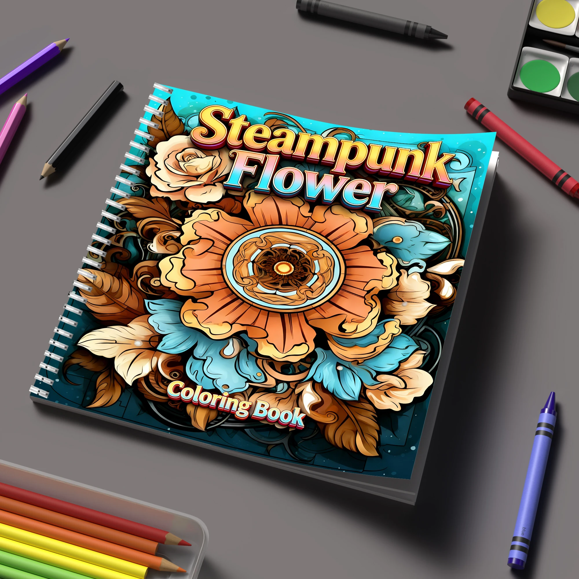 Livre de coloriage Steampunk F - Adult Coloring Book Stress Relief avis et prix