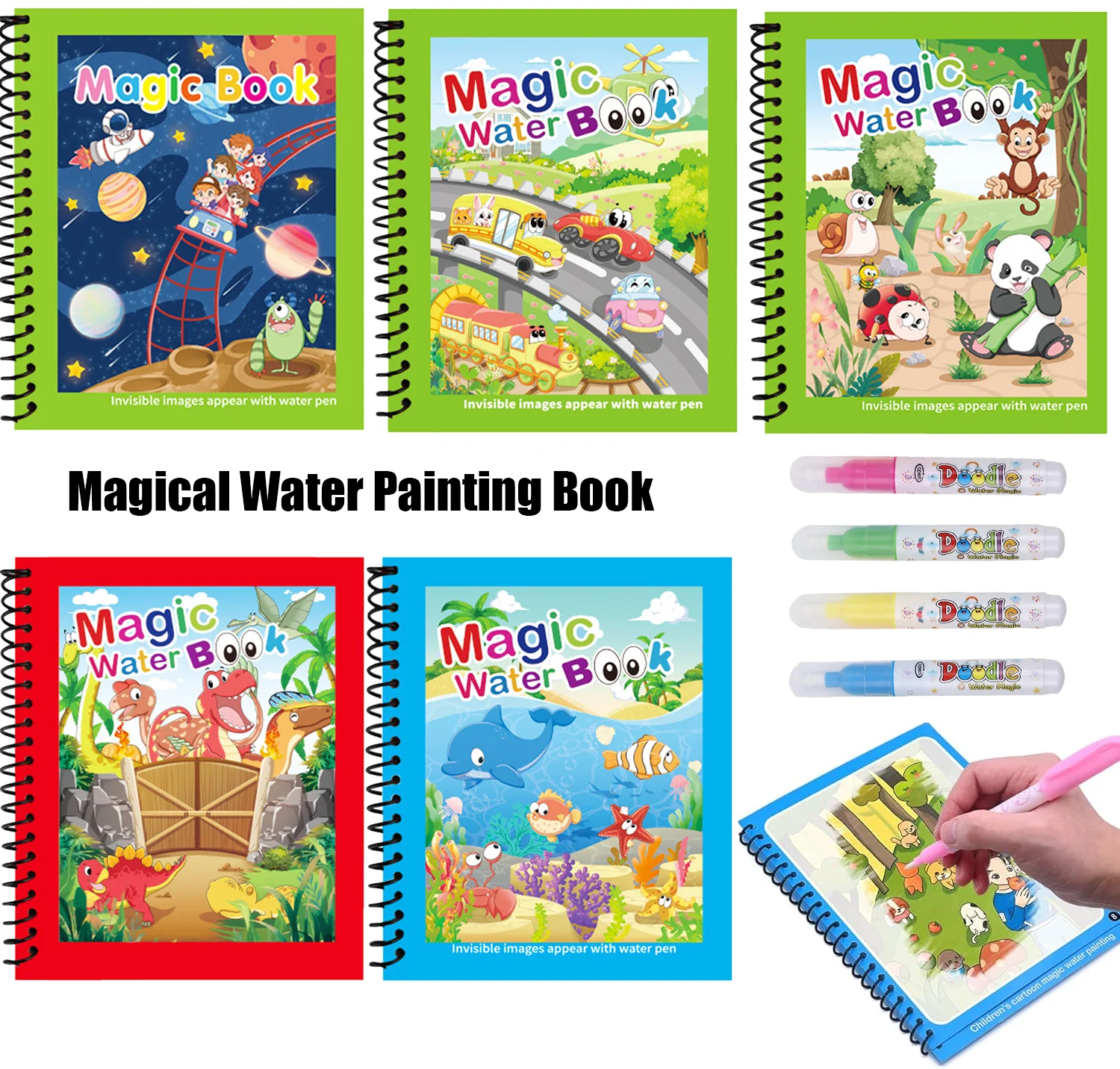 Livres de dessin à l'eau magiq - Reusable Water Magic Coloring Book avis et prix