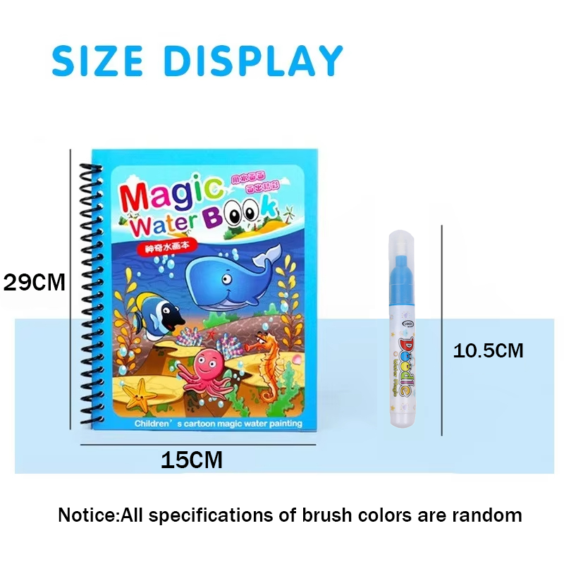 Livre de dessin à l'eau réutil - Reusable Water Magic Coloring Book avis et prix