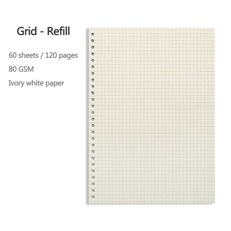 Recharge de carnet de notes à  - A5 Spiral Dotted Grid Notebook avis et prix