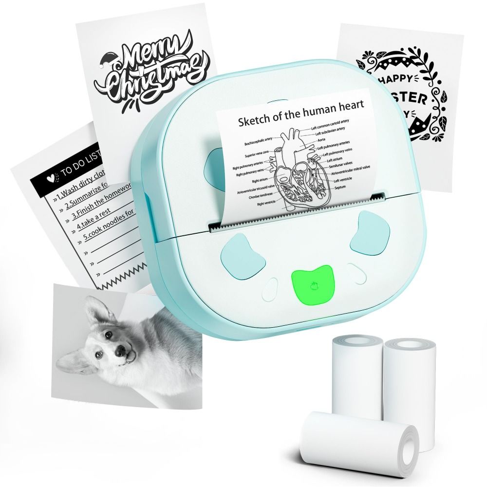 Mini imprimante d'autocollants - Mini Pocket Thermal Printer Paper Roll avis et prix