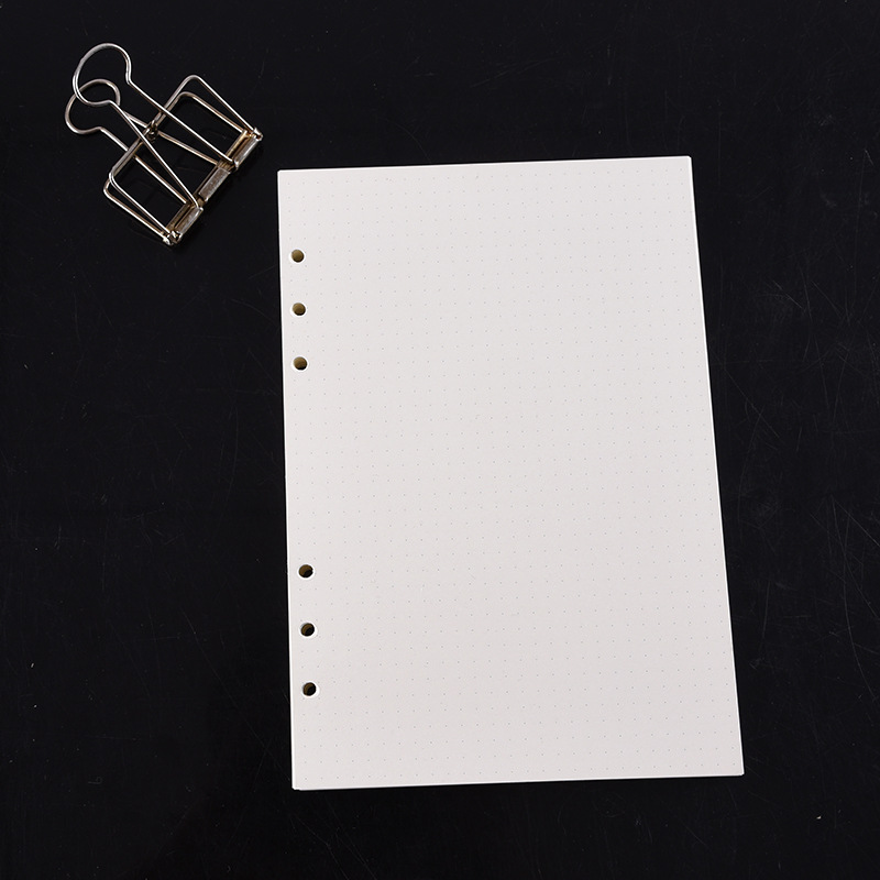 A5 A6 A7 noir artisanat blanc  - A5 Spiral Dotted Grid Notebook avis et prix