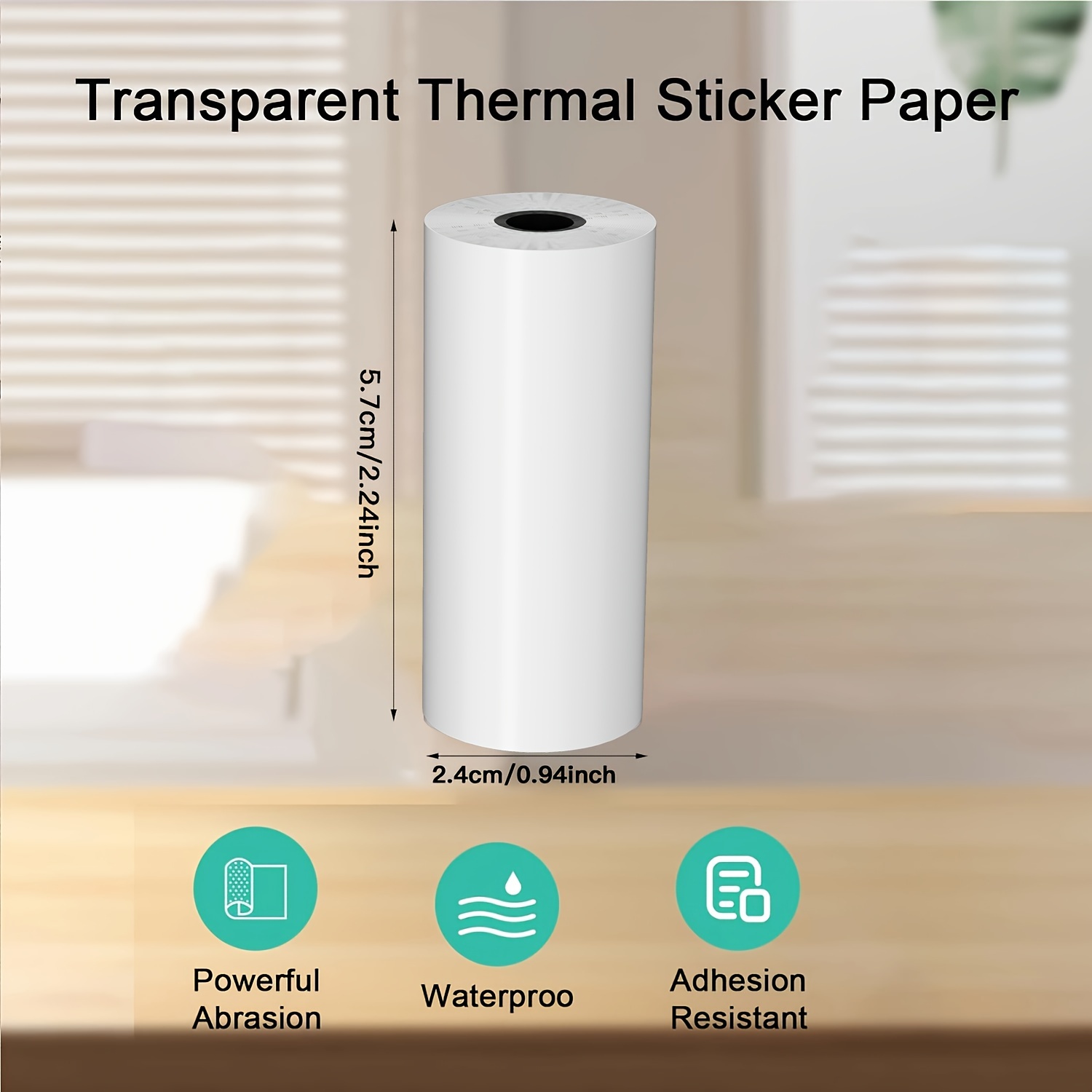 2/4/8 rouleaux de papier therm - Mini Pocket Thermal Printer Paper Roll avis et prix
